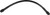 Goodridge Universal Brake Line Ebony 65" with Pre-Assembled Swivels