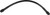 Goodridge Universal Brake Line Ebony 17" with Pre-Assembled Swivels