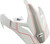 GMAX G011089 Expedition Matte White and Red Visor with Screws