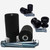 Shogun Motorsports Complete Slider Kit for Motorcycles (Black, Part #755-6149)