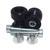 Shogun Swingarm Sliders Black - Part 701-0709 for Enhanced Motorcycle Protection