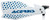 ACERBIS Ultimate X Handguard White/Blue - Part Number 2645481029