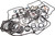 Cometic C9707 Inner Rocker Gasket for Harley Sportster - 5 Pack
