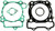 Athena Cylinder Gasket Kit for Yamaha 83mm P400485160007