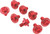 ZETA ZE88-9102 Fork Guard Bolt Hon Red for Motorcycle and ATV