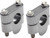 ZETA 7/8" Handlebar Risers 19mm - Universal Bar Riser Kit for Enhanced Positioning