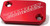 WORKS Front Brake Cover for Motorcycle with Red Finish - Part 21-065