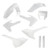 ACERBIS 27334-30002 Full Plastic Kit - White for Motorcycle Restoration