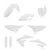 ACERBIS Full Plastic Kit for Motorcycle - White, Part Number 2726640002