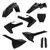 ACERBIS Full Plastic Kit Black - Part 2686460001 for Motorcycle Restoration
