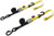POWERTYE 23628-S Tie Down Cam Sec Hook with Soft Tye, 1 inch x 6 feet, Black/Yellow Pair