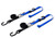 POWERTYE 23623 Tie Down Cam S Hook Soft Tye 1" x 6' Black/Blue Pair for ATV Handlebars