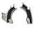 ACERBIS X-Grip Frame Guards for Motorcycles - Silver/Black