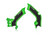 ACERBIS X Grip Frame Guard for Kawasaki in Green/Black - Model 2742601089