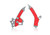ACERBIS X Grip Frame Guards Silver/Red - Model 2726851418 for Enhanced Motorcycle Frame Protection and Grip