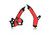 ACERBIS X Grip Frame Guards Black/Red – Motorcycle Frame Protection and Enhanced Grip
