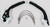 ACERBIS X Grip Frame Guard White/Black - Part 2449531035 for Motorcycle Protection and Enhanced Grip