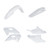 ACERBIS Plastic Kit Hus White - Part Number 2986600002 for Off-Road Vehicles