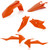ACERBIS Plastic Kit Orange for ATV Models - Front & Rear Fenders, Side Panels, and Radiator Scoops