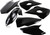ACERBIS Plastic Kit Black - Part 2403070001 for Motorcycle Body Replacement