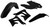 ACERBIS 22504-40001 Plastic Kit for Off-Road Motorcycles, Black