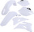 ACERBIS Plastic Kit White - Part Number 2071110002 for Motorcycle Body Panel Replacement