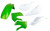 ACERBIS Plastic Kit Green - Part Number 2041070206 for Off-Road Vehicles