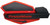 POWERMADD Star Series Handguards (Red/Black) - Part 34202