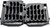 FLO Motorsports High Flow Radiator Braces Black - Part FLO755BLK