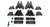 Rhino-Rack USA 2500 Leg Set (4 Pieces) for Durable Roof Rack Support
