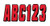 HARDLINE Series 320 Registration Kit (Red/Black) - No Shading, Contrasting Outline with Drop Shadow, 3 3/8" Tall