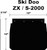 PDP Snowflap for Ski Doo ZX/S 2000 - 2003 | Part Number SF-ZX99PB