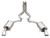 ARH Mustang 5.0L Coyote 2015-2017 Catback System - 2-1/2" x 2-1/2" / H-Pipe / Coupe - MTC5-15212CTBK