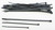 HELIX Assorted Black Cable Ties Pack of 30 - 4, 6, and 8 Inches