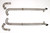 B&B Exhaust Chevy C2 C3 Corvette LS Conversion Side Pipes 3″ – Brushed Stainless Finish #FCOR-0590