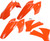 ACERBIS Plastic Kit Orange - Part 2041180206 for Motorcycle Fender and Side Panel Replacement