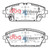 DBA 2019+ Mazda 3 BP Street Series Front Brake Pads - DB15046SS Technical Drawing