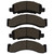 R1 71-24 Workhorse P42 Front/Rear Ceramic Brake Pads - 2310-0543-00 Photo - out of package