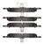 R1 09-17 Volkswagen Saveiro Front Ceramic Brake Pads - 2310-1641-00 Photo - Close Up