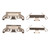 R1 79-82 Mazda 626 Front Semi Met Brake Pads & Hardware Kit - 2311-0175-01 Photo - out of package