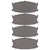 R1 79-82 Mazda 626 Front Semi Met Brake Pads & Hardware Kit - 2311-0175-01 Photo - out of package