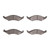 R1 86-92 Mercury Sable Front Semi Met Brake Pads - 2311-0324-00 Photo - Primary