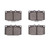 R1 86-95 Mazda Rx-7 Front Semi Met Brake Pads - 2311-0331-00 Photo - Primary