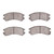 R1 86-94 Suzuki Swift Front Optimum OE Brake Pads - 2551-0357-00 Photo - Primary