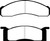 EBC 70 Ford Fairlane 4.1 Redstuff Front Brake Pads - DP31158C