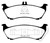 EBC 99-02 Mercedes-Benz M-Class (ML) ML320 3.2 Redstuff Rear Brake Pads - DP31437C