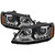 xTune Volkswagen Jetta 11-14 Halogen Model Only DRL Projector Headlights - Black PRO-JH-VJ11-DRL-BK - 9036675