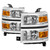 Spyder Chevrolet Silverado 1500 14-15 (Non-HD) OEM Style Headlights - Chrome HD-JH-CS14-AM-C - 9040092