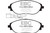 EBC 14-20 Audi S3 2.0 Turbo Redstuff Front Brake Pads - DP32127C