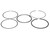 Wiseco 84.25mm x 1.0x1.2x2.8mm Ring Set Ring Shelf Stock - 8425XX Photo - Primary